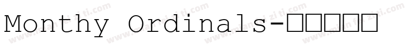 Monthy Ordinals字体转换